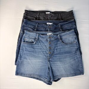 Nine West Women's Jean Shorts - Light Denim, Medium Denim, Black